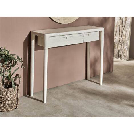 Consola Ares Mango Blanco 100X30X76 Cms. 100X30X76 Cms