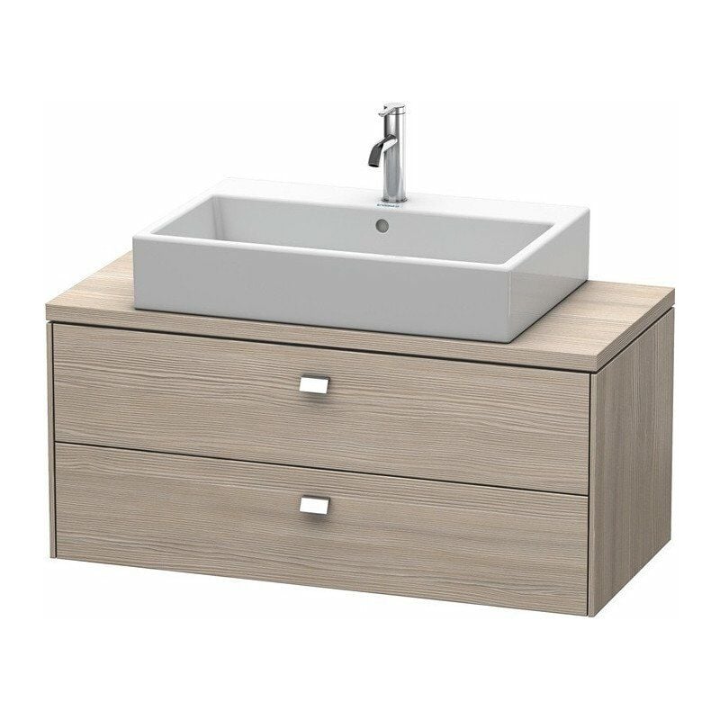 

Consola baja BRIOSO con mango cromado 442x1020x480mm pino plateado