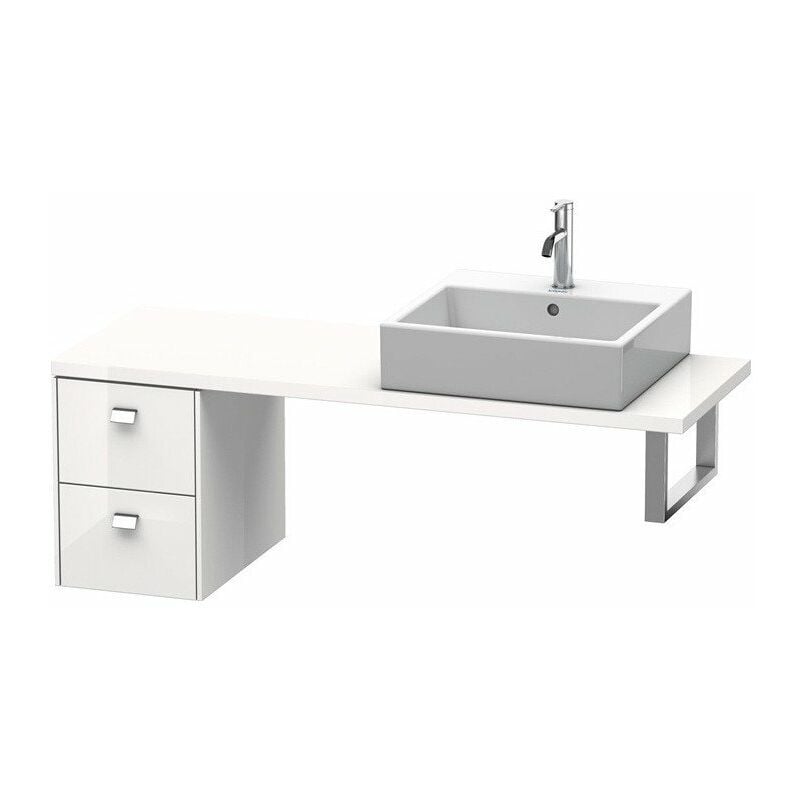 

Duravit - Consola baja BRIOSO Cromado 442x320x480mm blanco brillo