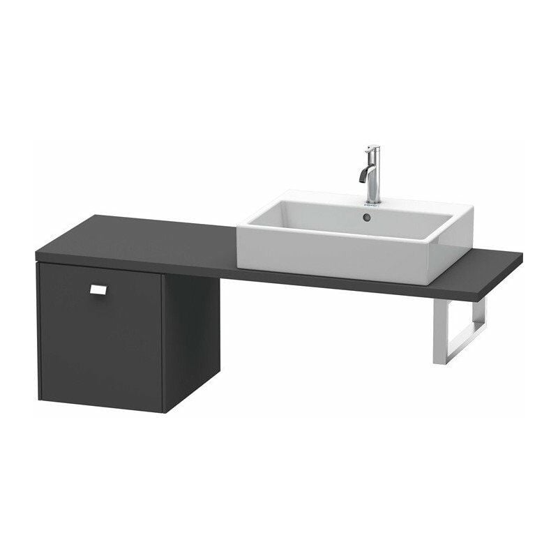 

Duravit - Consola baja BRIOSO con tirador cromado 442x420x480mm grafito mate