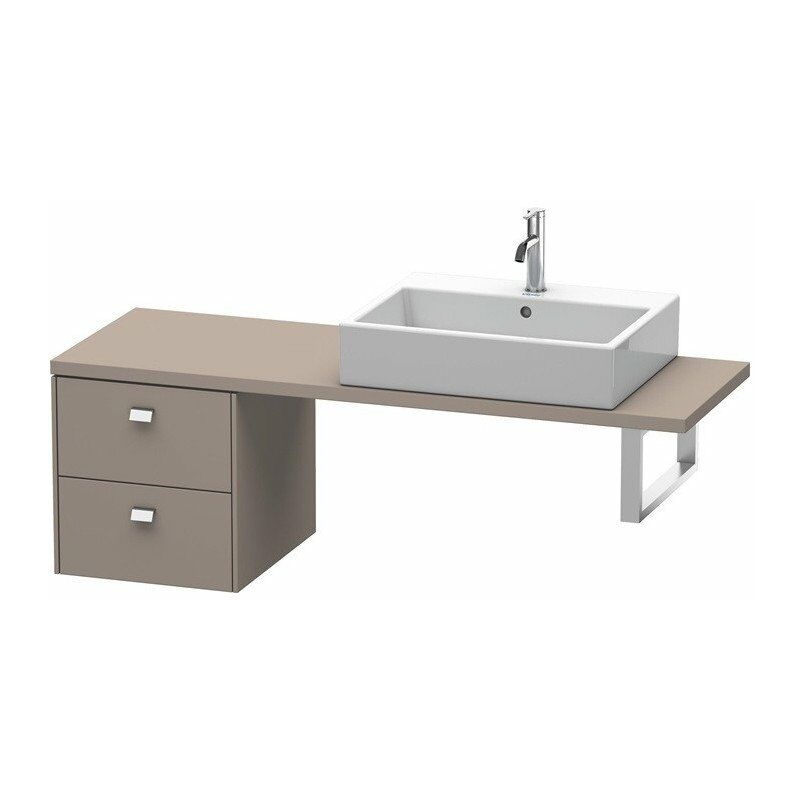 

Duravit - Consola baja BRIOSO con tirador cromado 442x420x480mm basalto mate