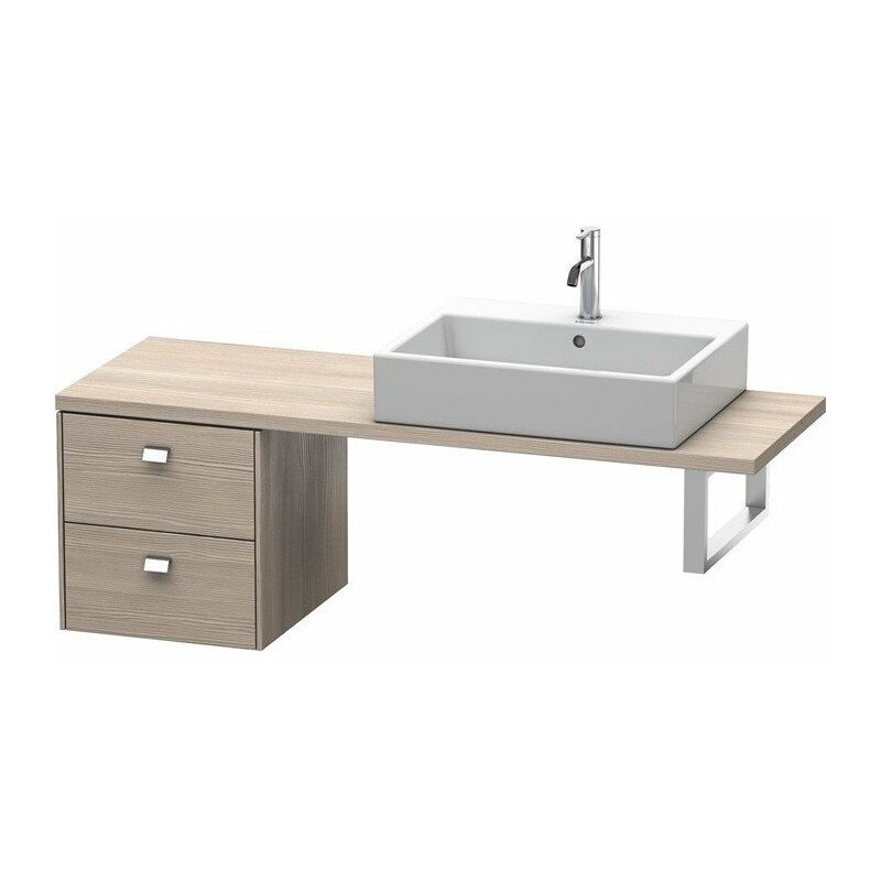 

Duravit - Consola baja BRIOSO con mango cromado 442x420x480mm pino plateado