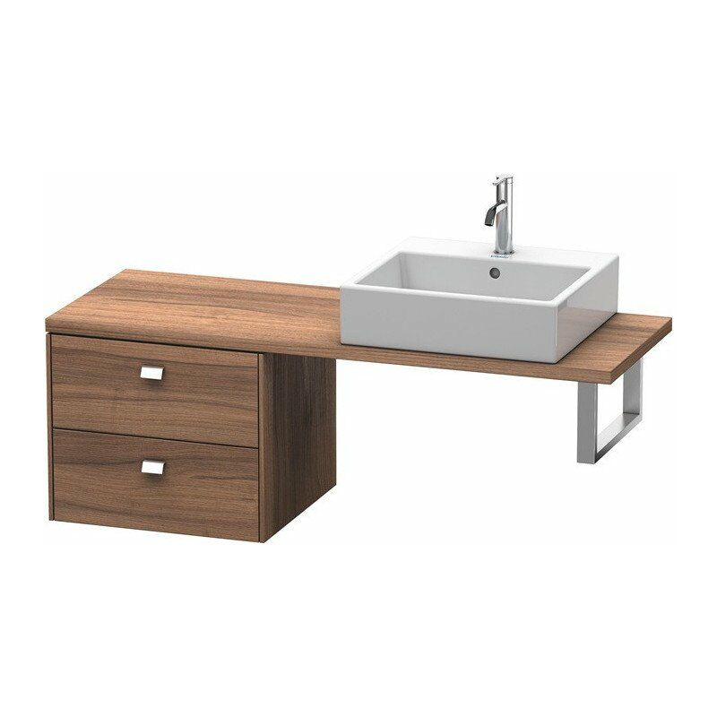 

Duravit - Consola baja BRIOSO garra cromada 442x520x480mm nogal natural