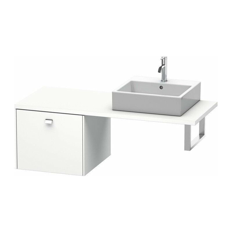 

Consola baja BRIOSO con tirador cromado 442x520x550mm blanco mate