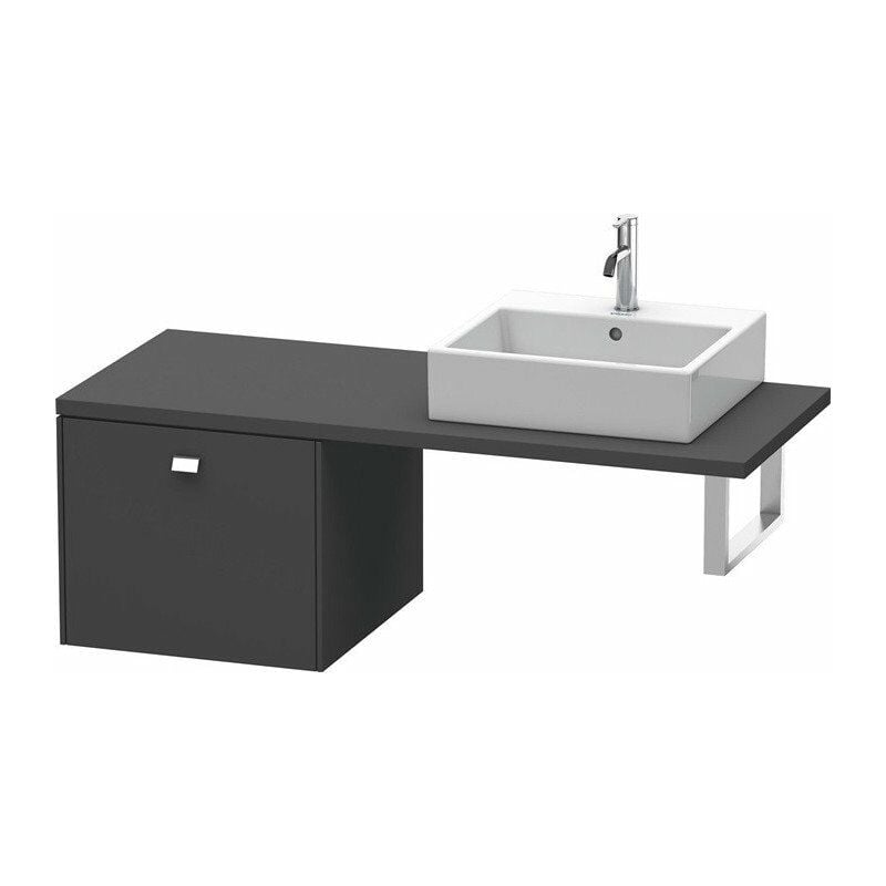 

Duravit - Consola baja BRIOSO con tirador cromado 442x520x550mm grafito mate