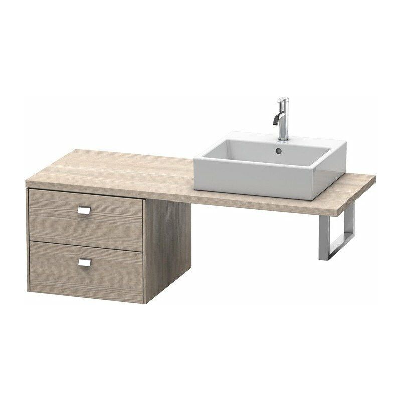

Duravit - Consola baja BRIOSO con mango cromado 442x520x550mm pino plateado