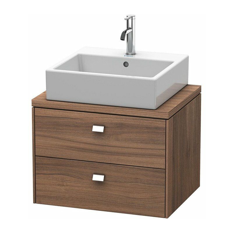 

Duravit - Consola baja BRIOSO garra cromada 442x620x480mm nogal natural