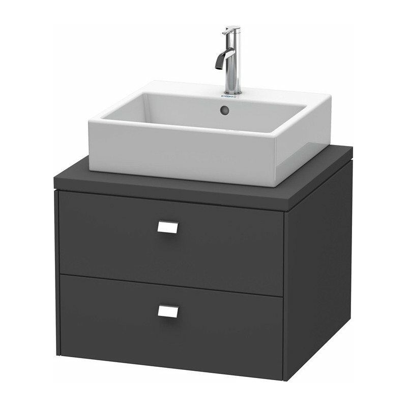 

Duravit - Consola baja BRIOSO con tirador cromado 442x620x550mm grafito mate