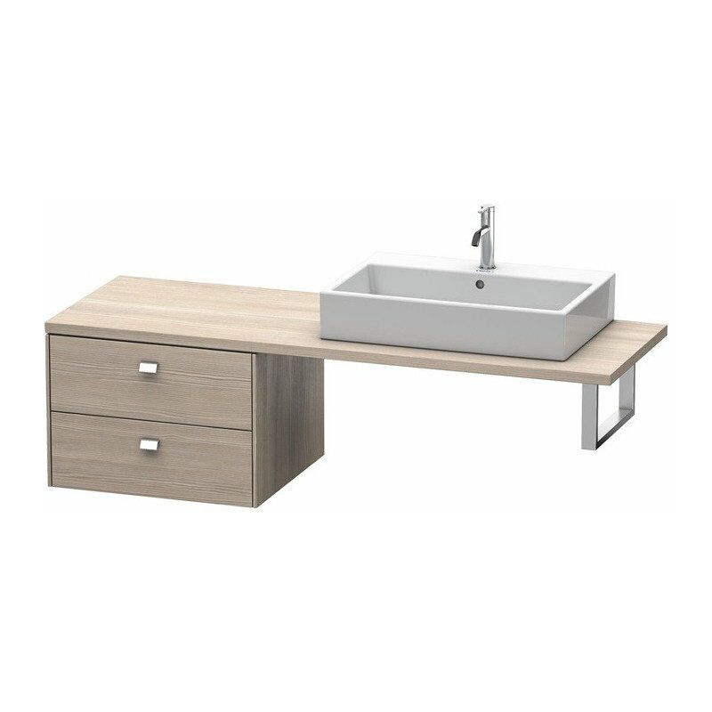 

Duravit - Consola baja BRIOSO con mango cromado 442x620x550mm pino plateado