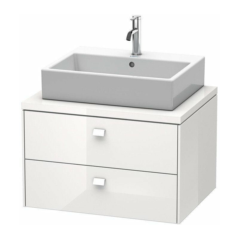 

Consola baja BRIOSO Cromado 442x720x550mm blanco brillo