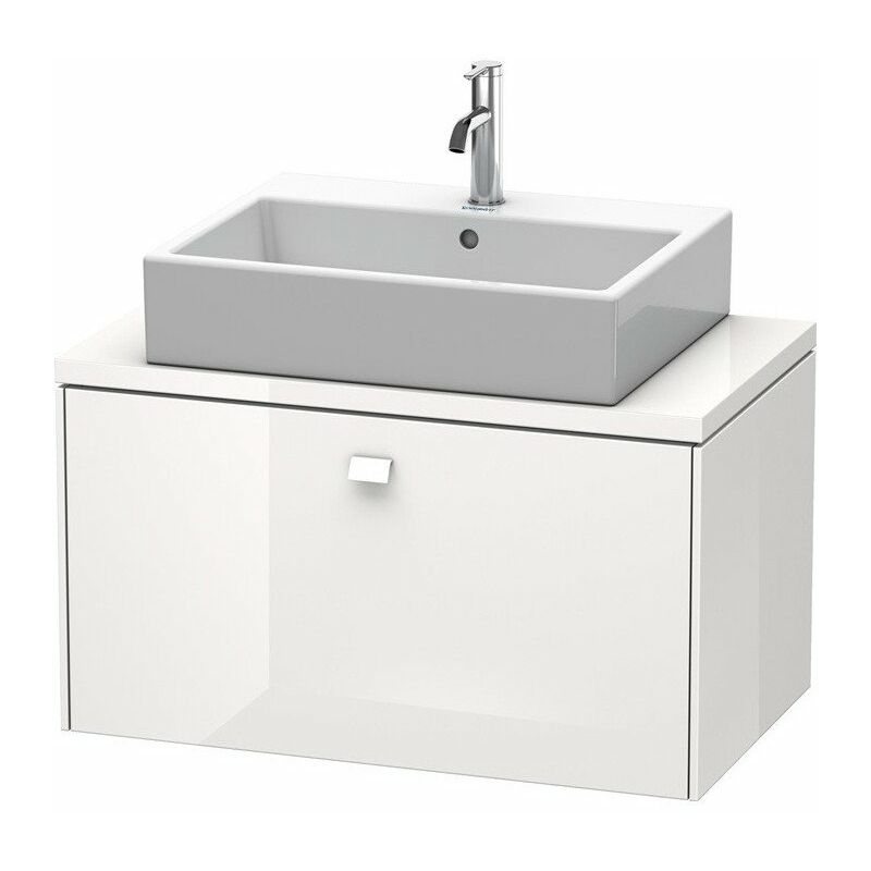 

Consola baja BRIOSO con tirador cromado 442x820x480mm blanco brillo
