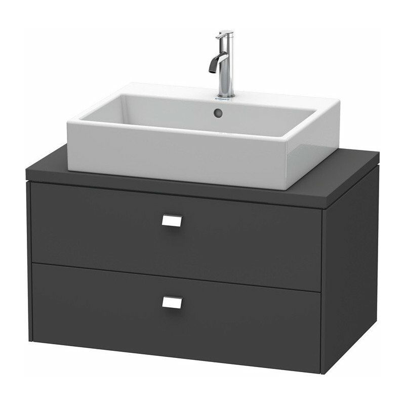 

Duravit - Consola baja BRIOSO con tirador cromado 442x820x480mm grafito mate