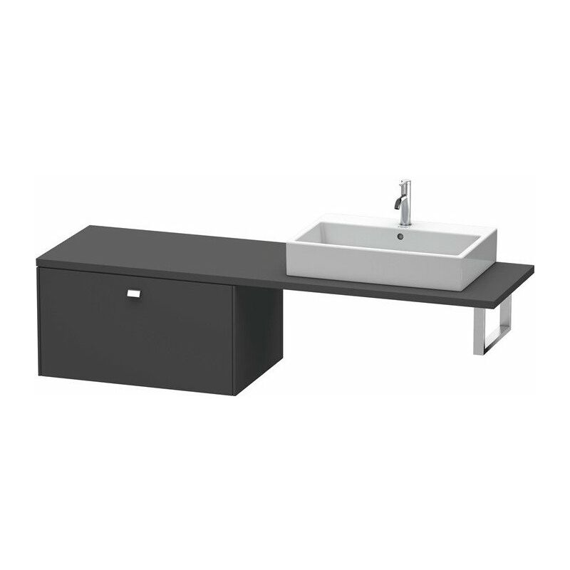 

Duravit - Consola baja BRIOSO con tirador cromado 442x820x550mm grafito mate