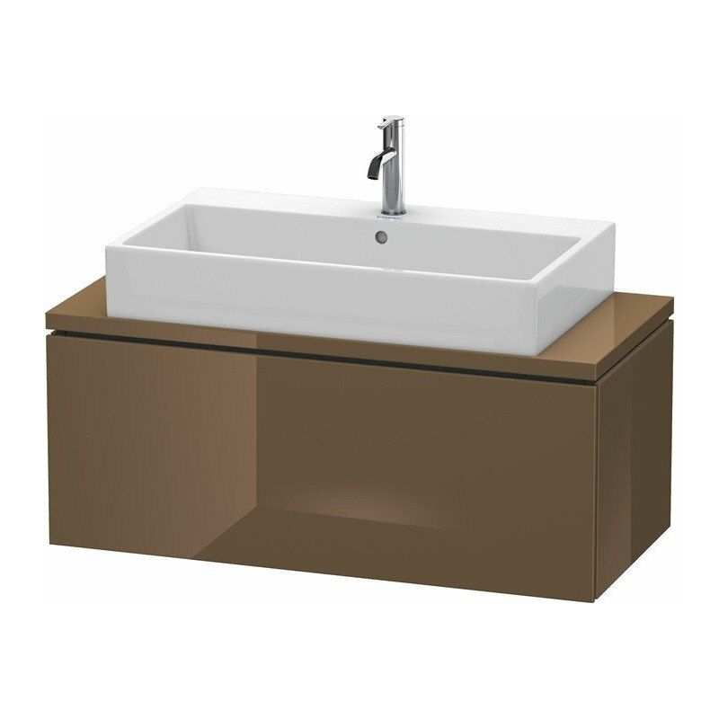 

Consola baja L-CUBE 400x1020x477mm marrón oliva alto brillo