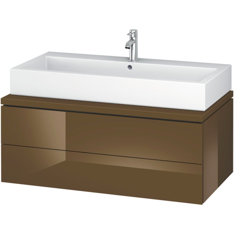 

Duravit - Consola baja L-CUBE 400x1020x547mm marrón oliva brillo intenso