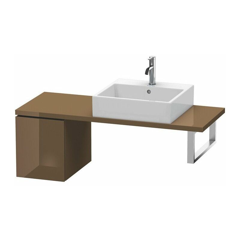 

Duravit - Consola baja L-CUBE 400x320x477mm alto brillo marrón oliva