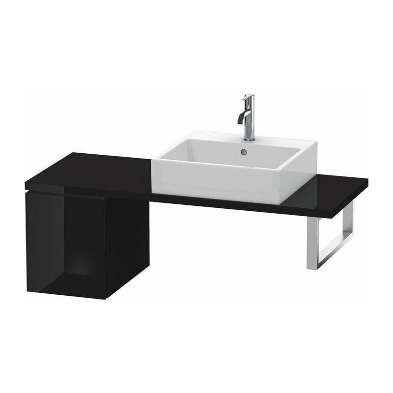 

Duravit - Consola baja L-CUBE 400x320x477mm negro alto brillo