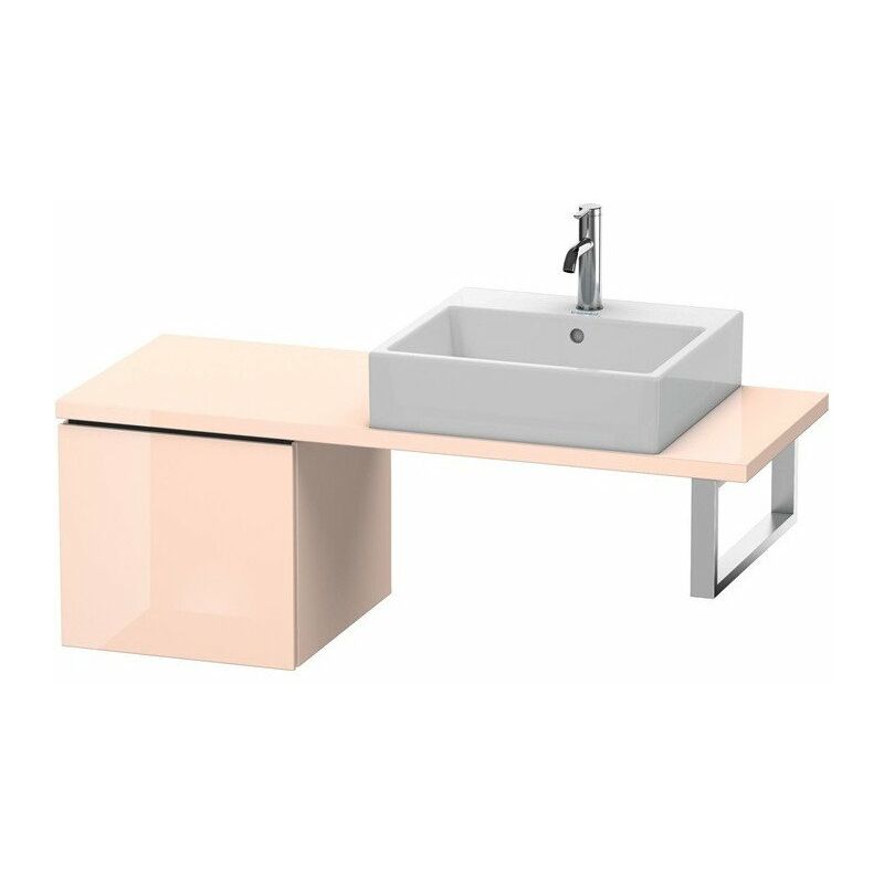 

Consola baja L-CUBE 400x420x477mm alto brillo albaricoque perla