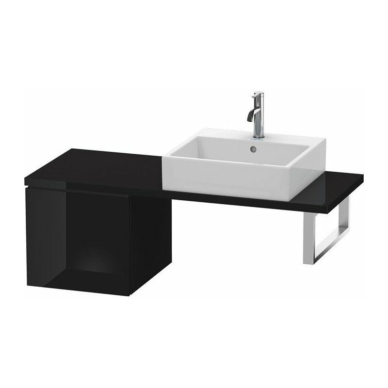 

Consola baja L-CUBE 400x420x477mm negro alto brillo