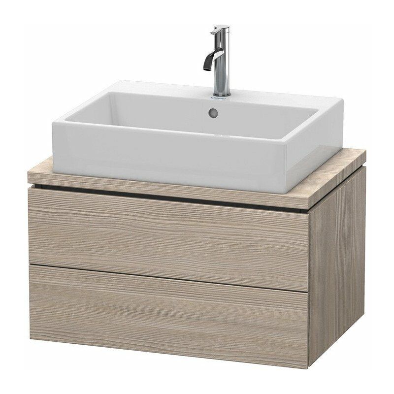 

Consola baja L-CUBE 400x720x477mm pino plateado