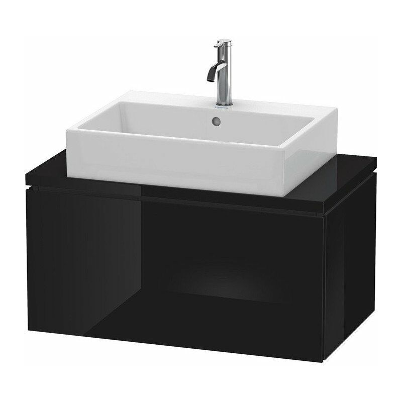 

Duravit - Consola baja L-CUBE 400x820x477mm negro alto brillo
