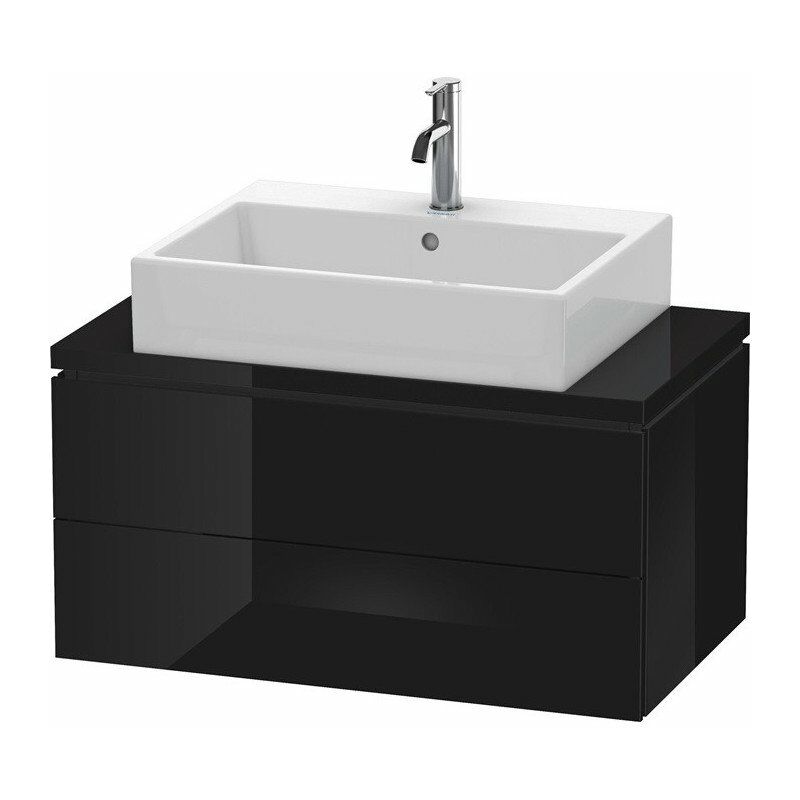 

Duravit - Consola baja L-CUBE 400x820x477mm negro alto brillo