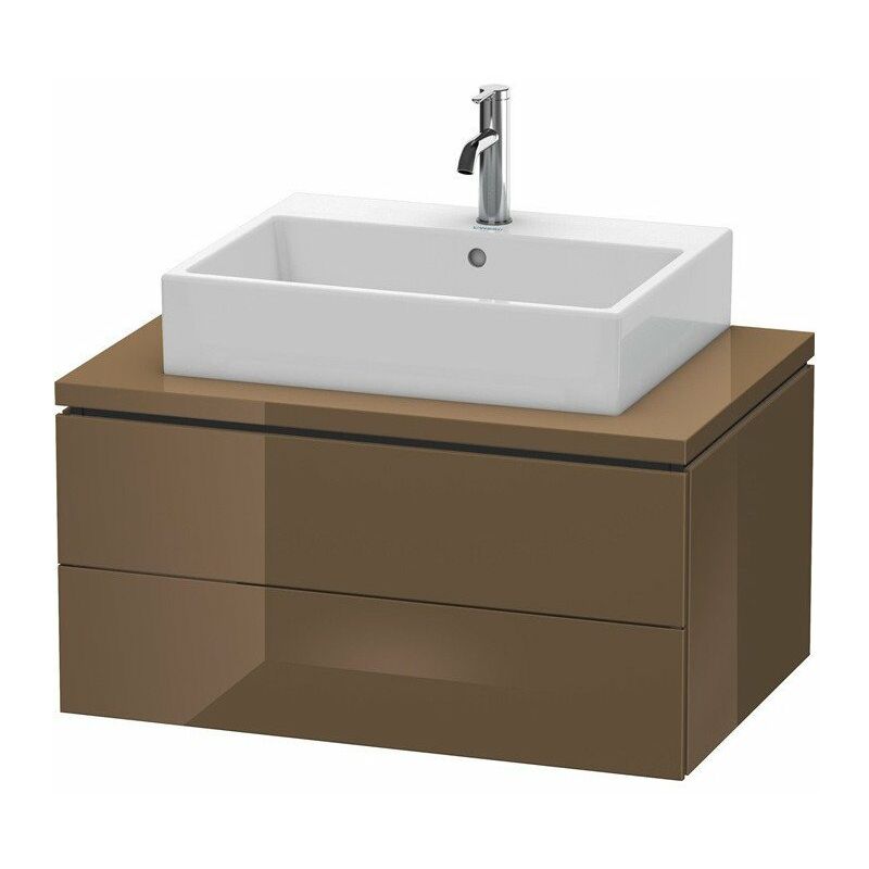 

Duravit - Consola baja L-CUBE 400x820x547mm alto brillo marrón oliva