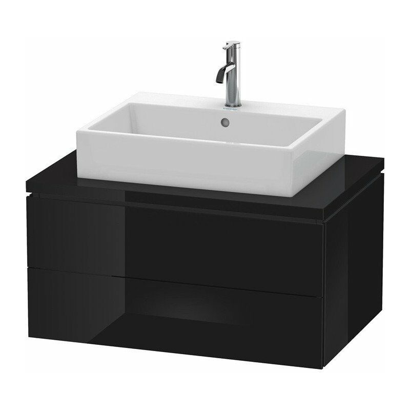 

Duravit - Consola baja L-CUBE 400x820x547mm negro alto brillo