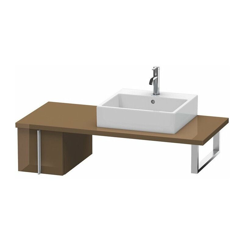 

Duravit - Consola baja VERO 285x300x518mm marrón oliva alto brillo