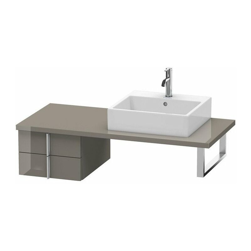 

Duravit - Consola baja VERO 285x400x518mm franela gris brillante