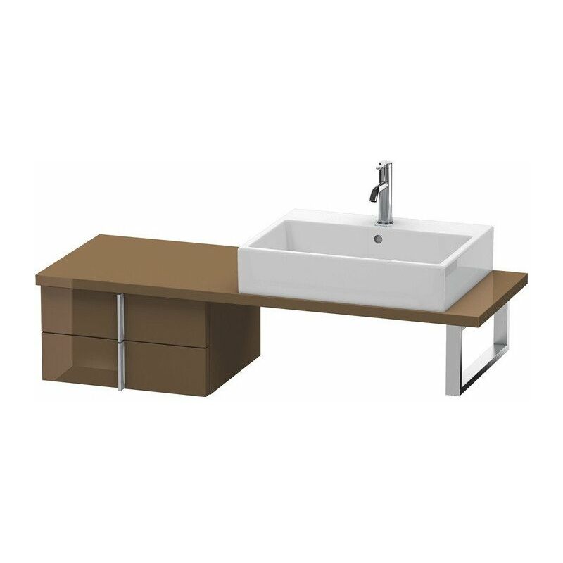 

Duravit - Consola baja VERO 285x500x448mm alto brillo marrón oliva