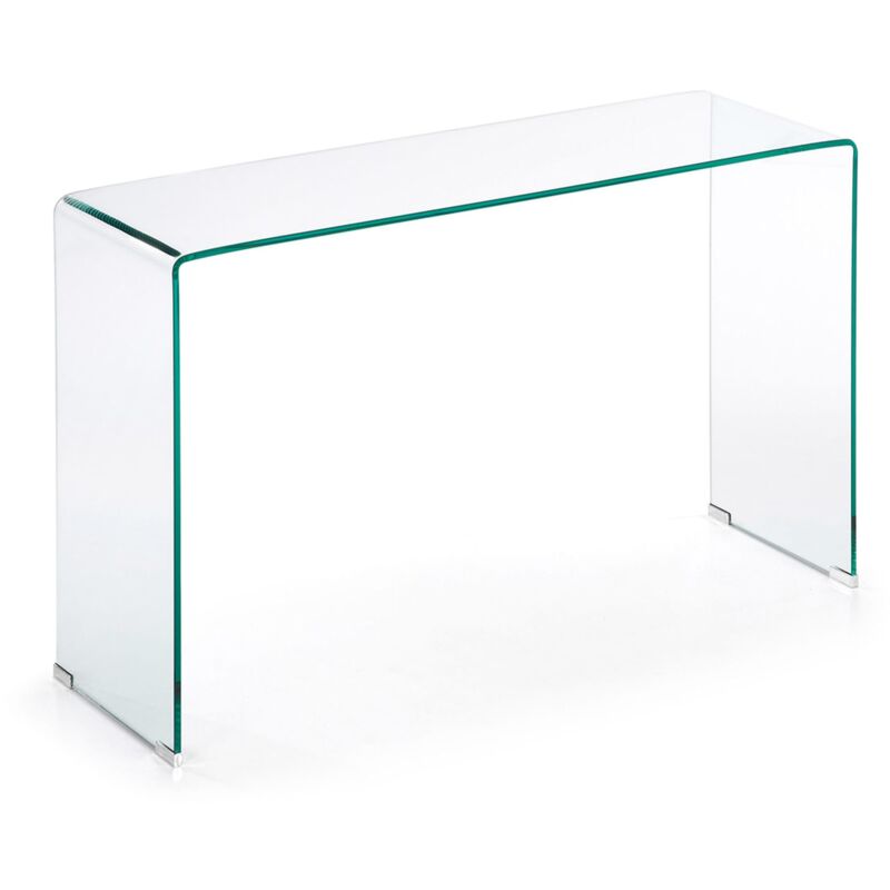 

Kave Home - Consola Burano transparente rectangular 125 x 78 cm de cristal templado