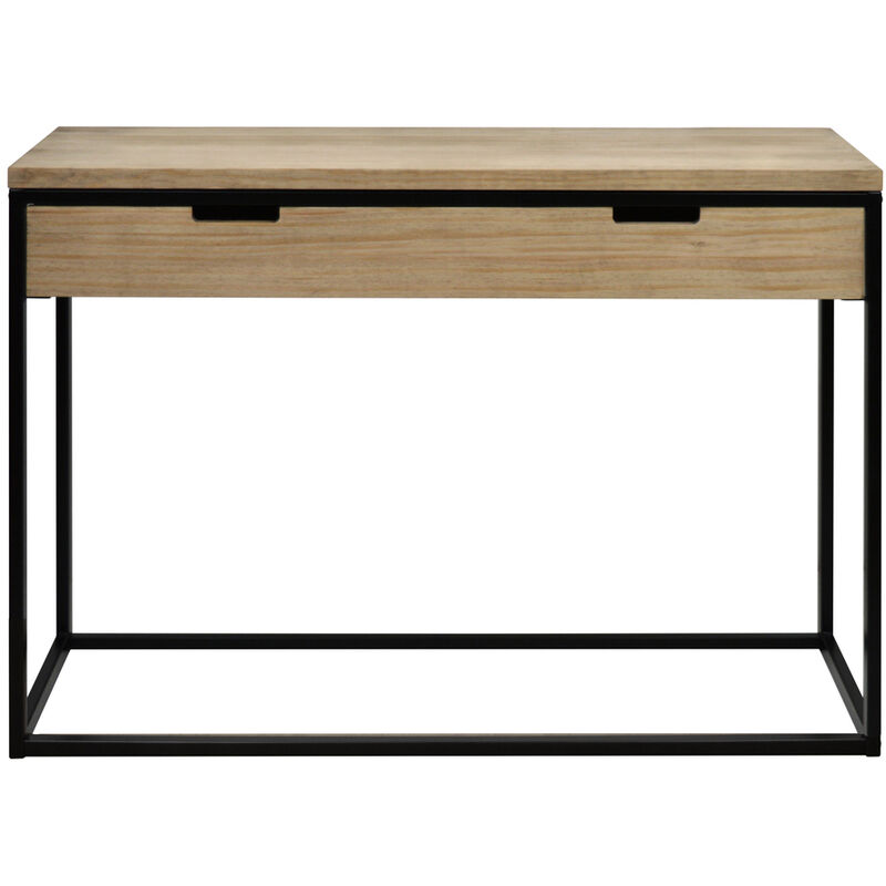 

Consola con cajón ECO Three Industrial Vintage – 40x100x81 cm. Negro