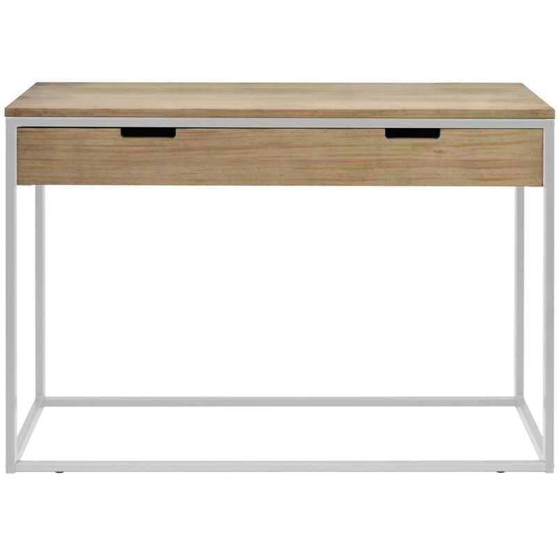 

Consola con cajón ECO Three Industrial Vintage – 40x120x81 cm. Blanco