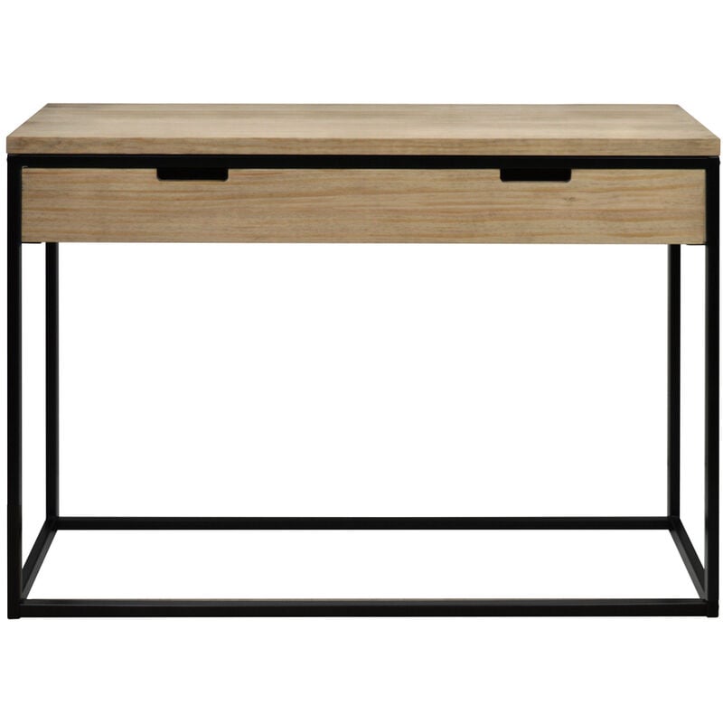 

Consola con cajón ECO Three Industrial Vintage – 40x120x81 cm. Negro