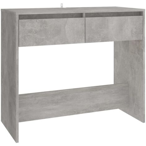 Consola de entrada moderna con cajones 89 x 41 x 76,5 cm madera contrachapada gris DEC032018