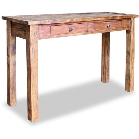 Consola de mesa Solid de madera reciclada 123x42x75 cm