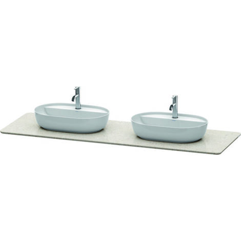 Consola de piedra de cuarzo Duravit Luv, anchura 1783 mm,
