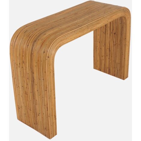 Consola de ratán natural, 110cm