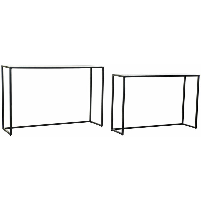 

Consola DKD Home Decor Blanco Negro Metal Mármol (2 pcs) (125 x 35 x 80 cm) (115 x 29.5 x 73 cm)