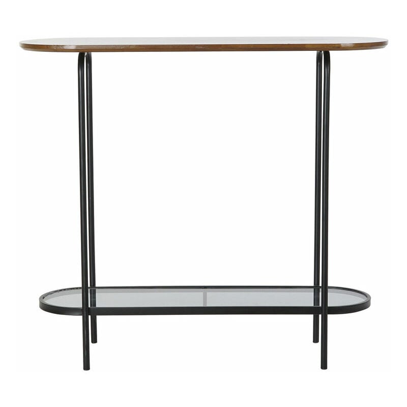 

Consola DKD Home Decor Negro Madera Cristal Hierro (90 x 30 x 80 cm)