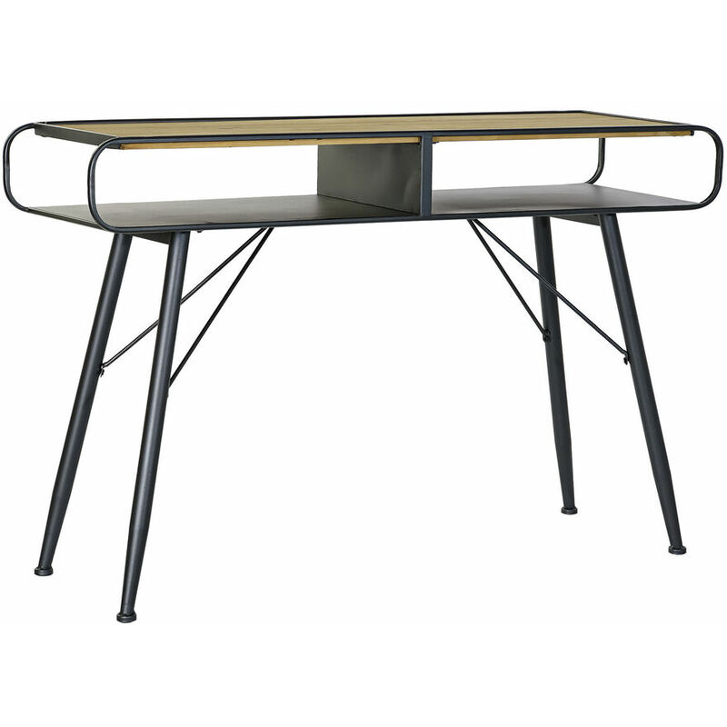 

Consola DKD Home Decor Negro Metal Abeto Marrón claro (120 x 38 x 78 cm)