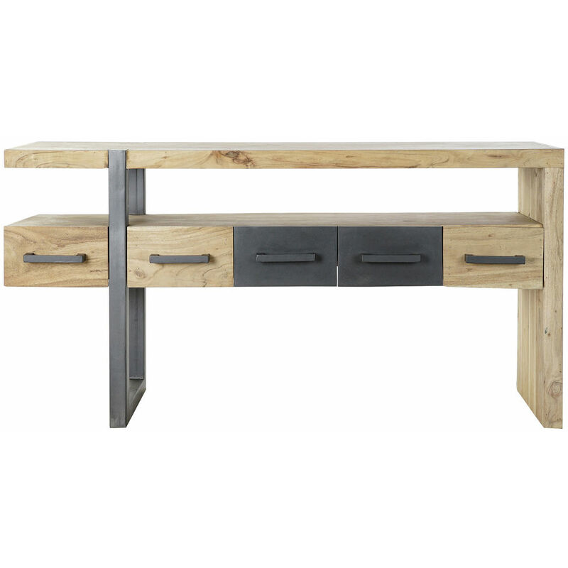 

Consola DKD Home Decor Negro Metal Acacia (145 x 43 x 75 cm)