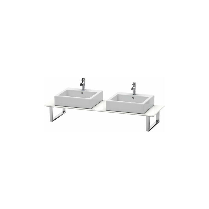 

Consola Duravit Happy D.2 variable 017C, con 2 orificios para el ángulo derecho, Color (frente/cuerpo): roble cachemir chapa de madera auténtica