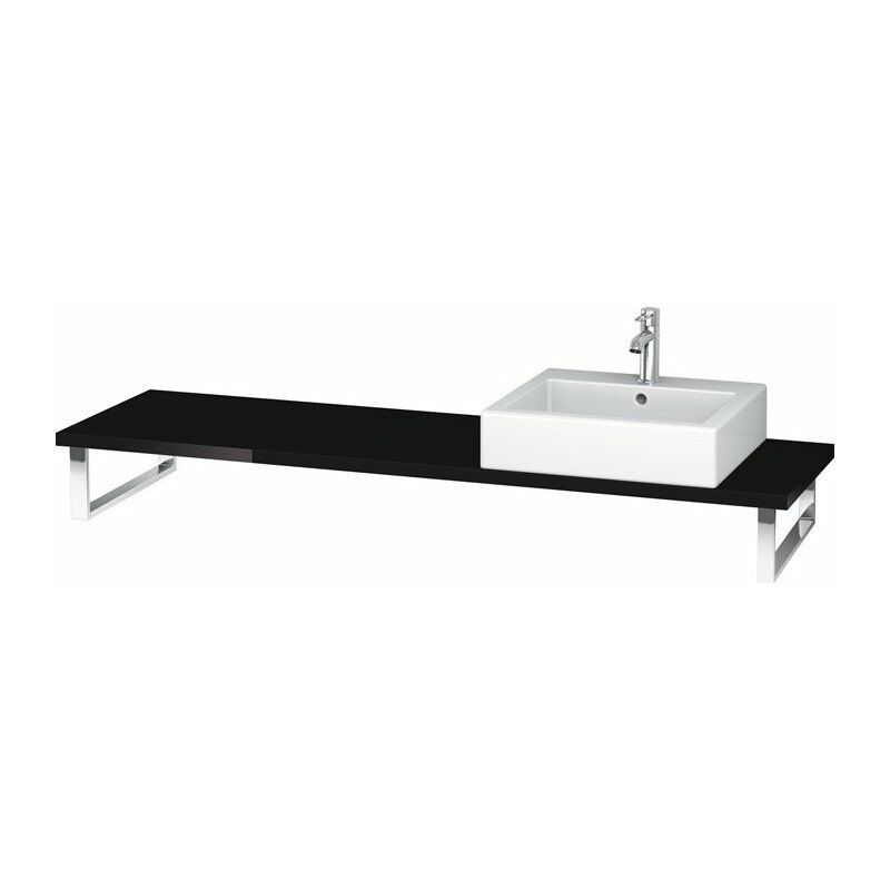 

Consola L-CUBE 800x480x30mm negro de alto brillo - Duravit