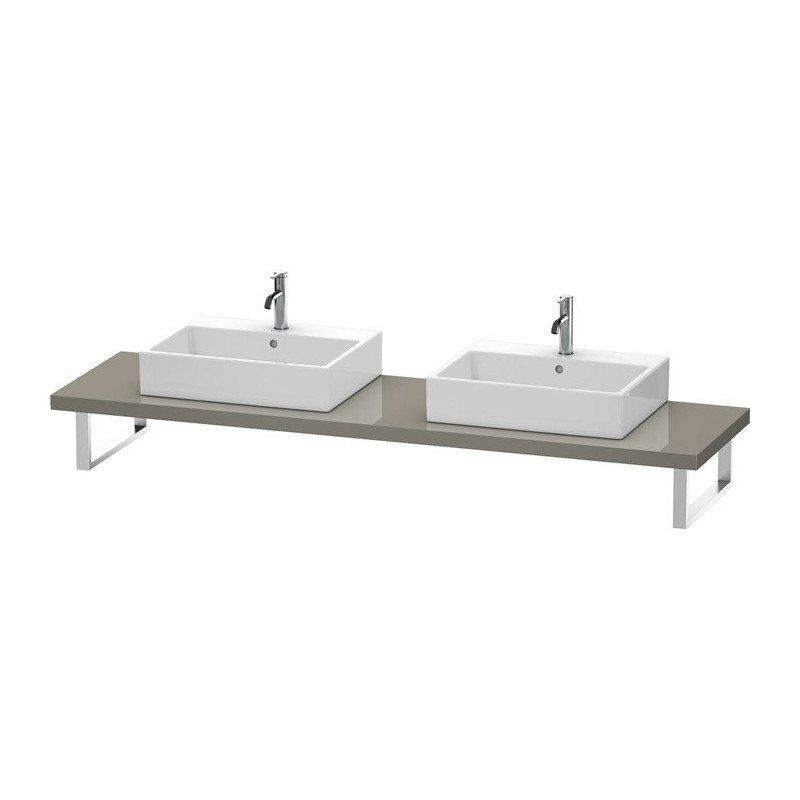 

Consola UNIVERSAL 550xbis 800x45mm franela gris brillante - Duravit