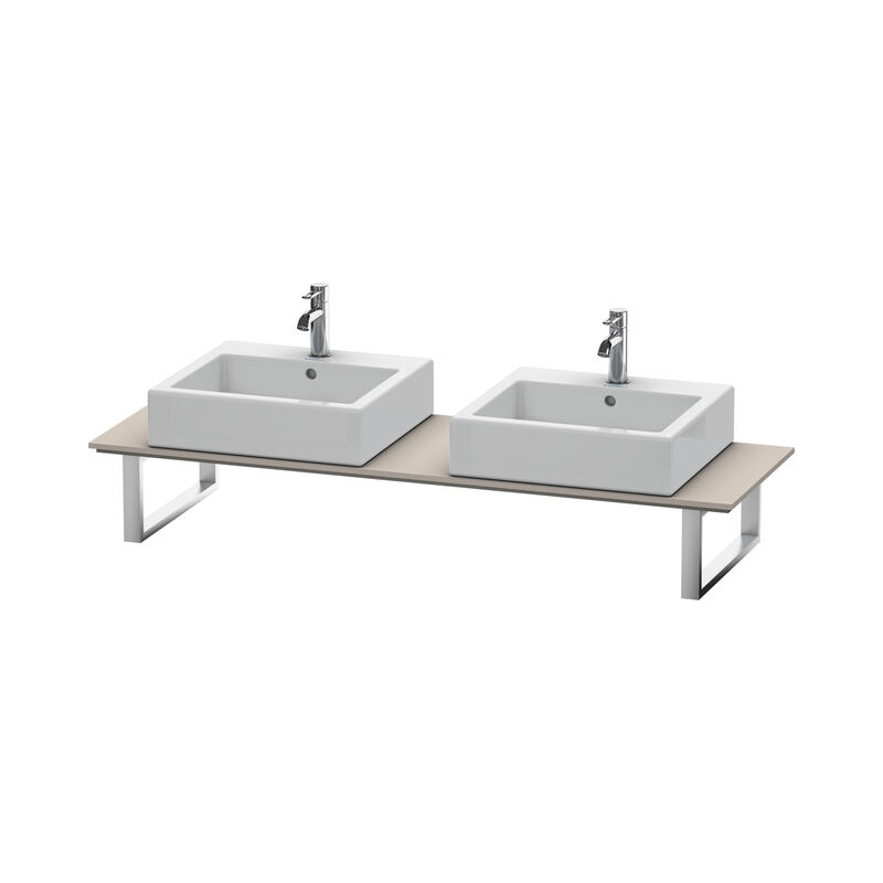 

Consola Duravit X-Large para lavabo superior, 015C, con dos orificios, para versión con pre-pared, profundidad 480 mm, Color (frente/cuerpo): Terra