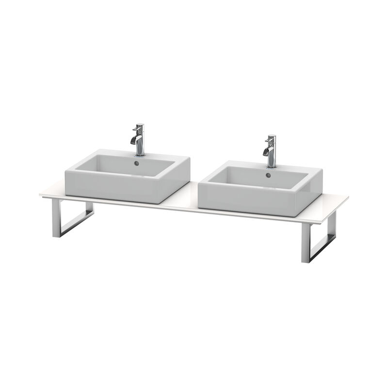 

Duravit Ag - Consola Duravit X-Large para lavabo superior, 017C, con dos orificios, para esquina derecha, profundidad 480 mm, Color (frente/cuerpo):