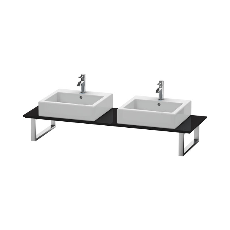 

Duravit Ag - Consola Duravit X-Large para lavabo superior, 017C, con dos orificios, para esquina derecha, profundidad 480 mm, Color (frente/cuerpo):