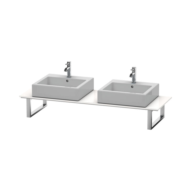 

Duravit Ag - Consola Duravit X-Large para lavabos de sobremesa y lavabos empotrados, 046C, con dos orificios, para esquina izquierda, profundidad 550